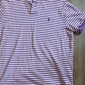 Polo by Ralph Lauren Purple Striped Men's Shirt
